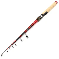 new wooden handle 1 8m 2 1m 2 4m 2 7m carbon spinning rod lure telescopic fishing rod portable travel fishing pole trout rod