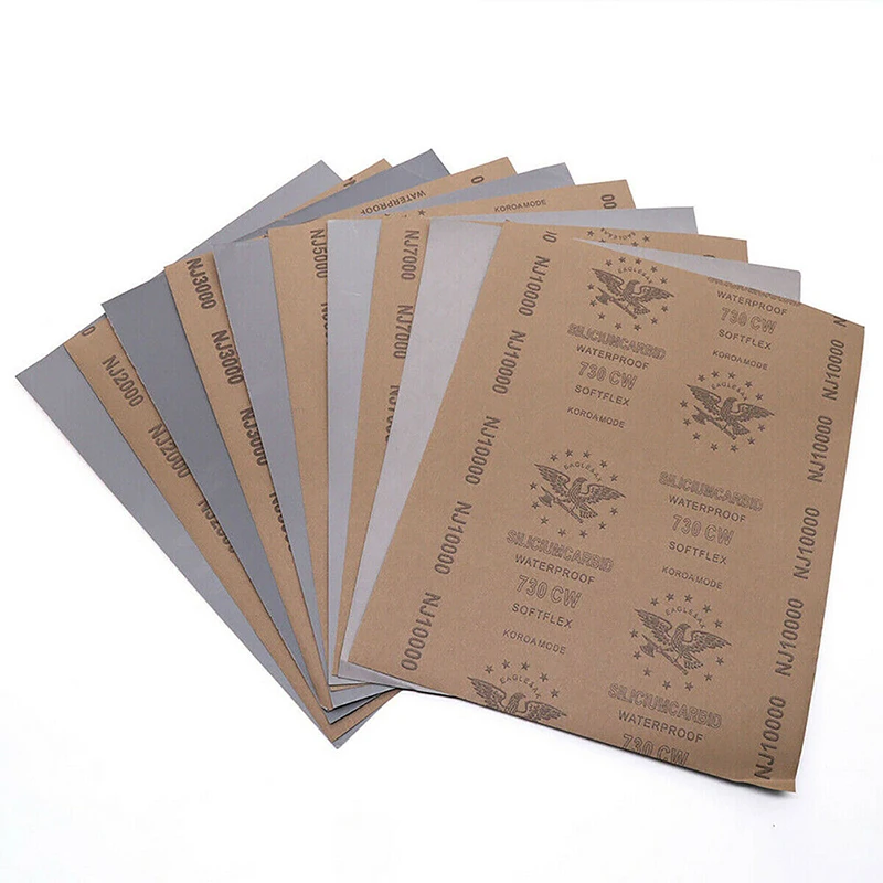 Наждачная бумага A4 для влажной и сухой шлифовки абразивный Полировальный