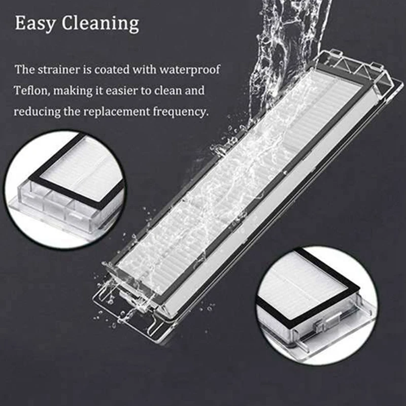 

Removable Main Brush Washable HEPA Filter for Xiaomi Roborock S6 S60 S65 S50 MAX T6 Tanos Mopping Cloth Spare Parts