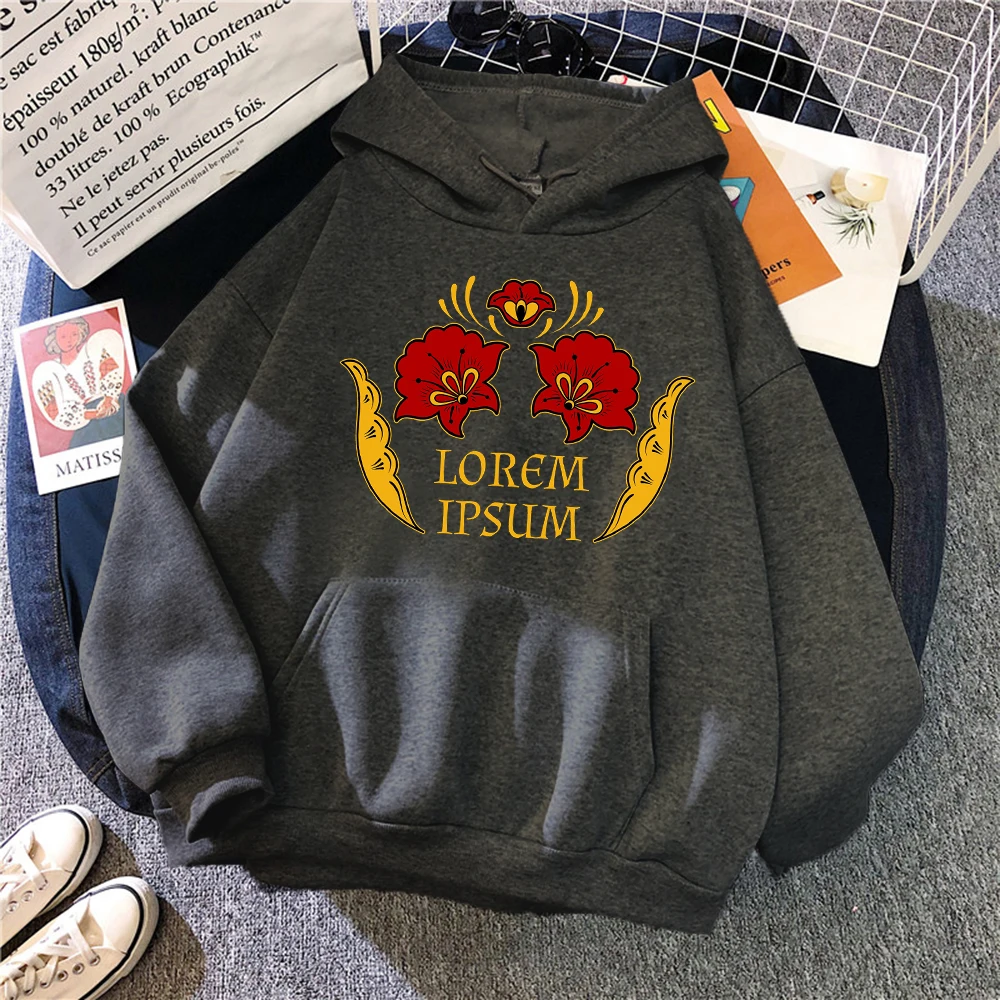 

Lorem Ipsllm Printing Female Hoodies Crewmeck Clothes VintageFashion Hip Hop Hoodie Autumn S-XXL Warm Sweatshirt Woman