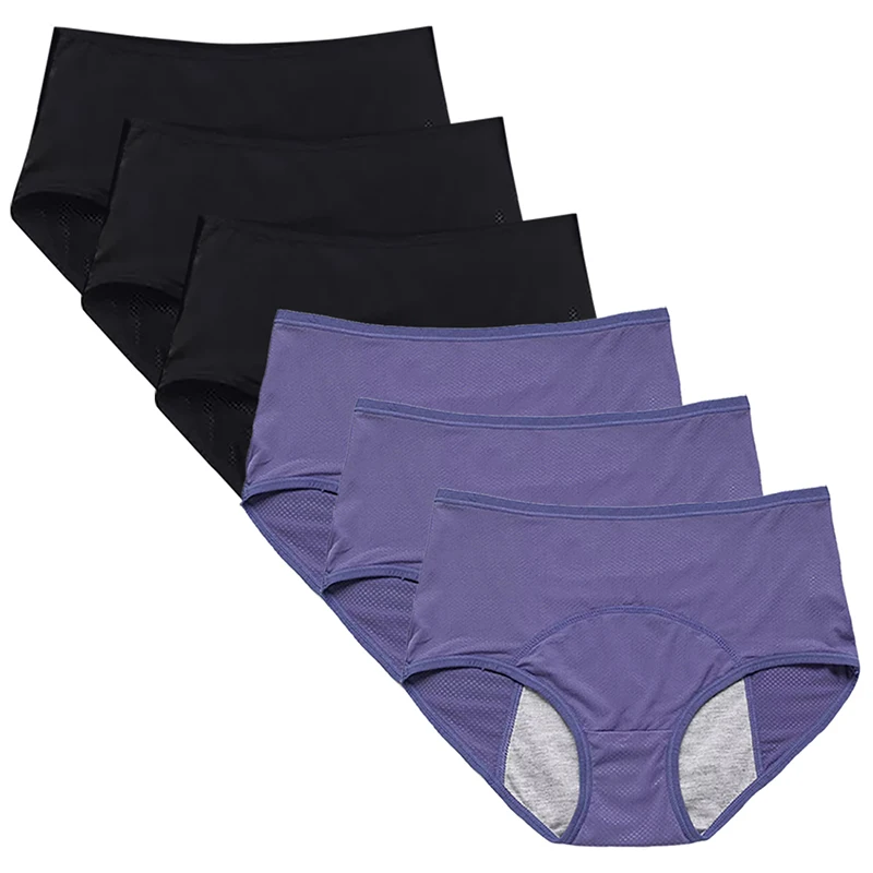 

Трусики женские менструальные с защитой от протечек, 6 шт.