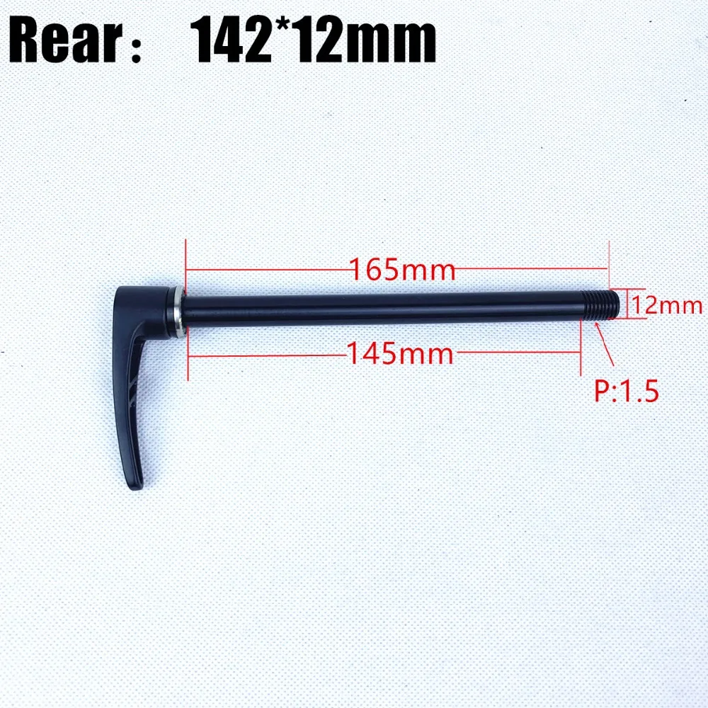 

Super Light Disc Brake Bike Thru Axle Quick Release Skewer Aluminum Rear Wheel Skewer for Road Bicycle Use Size 100X12/142X12mm