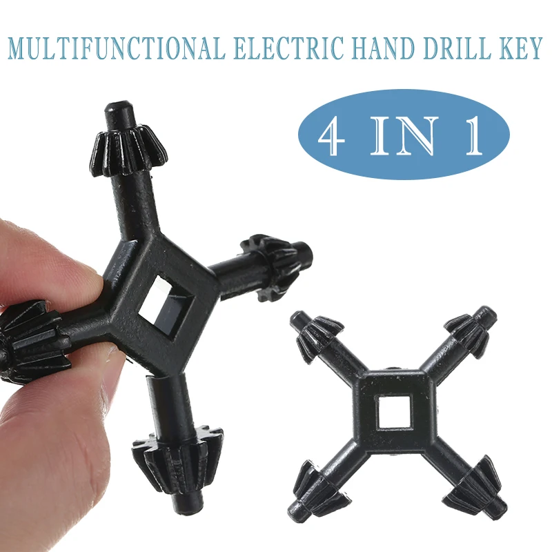 

Mayitr 1pc Multi-functional 4-Way Drill Press Chuck Key 1/4 3/8 1/2 5/8 Inches Portable Universal Combination Hand