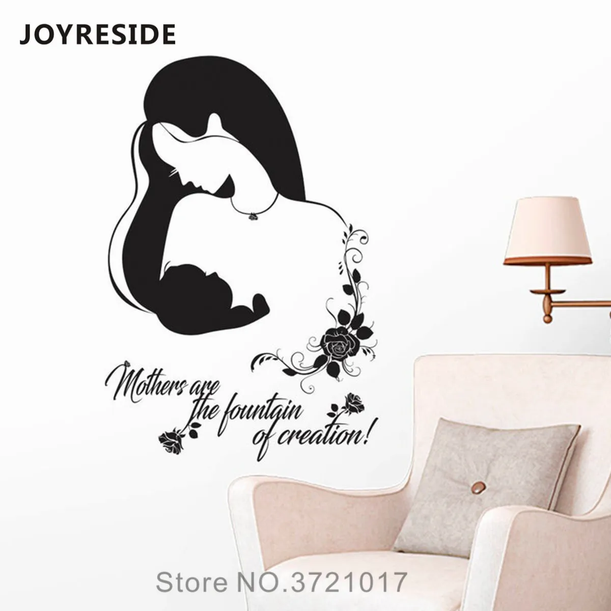 JOYRESIDE День матери наклейка на стену для дома комнаты Настенный декор винил мама