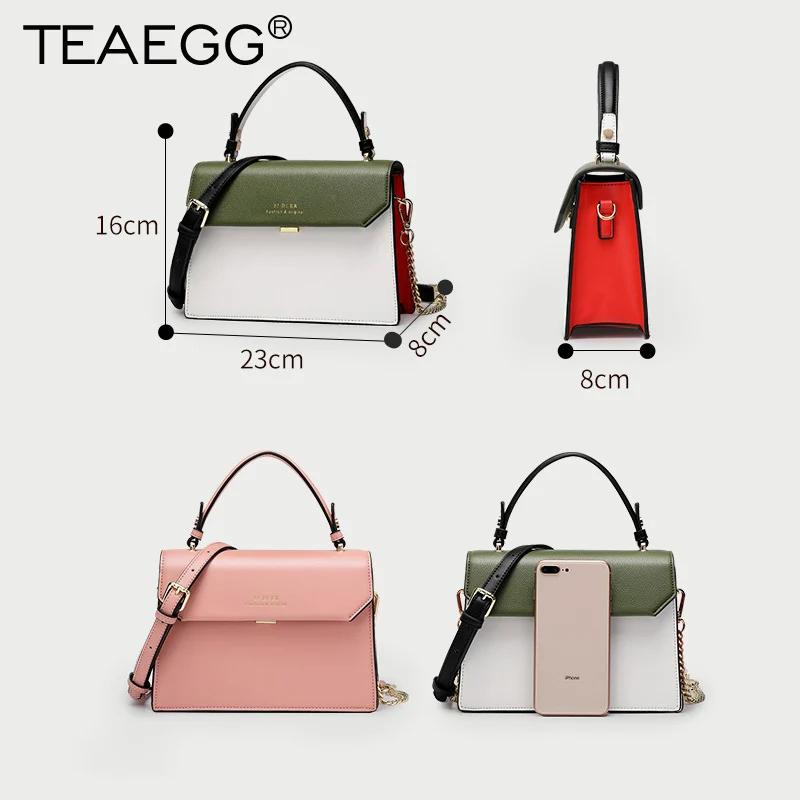 TEAEGG 2019 женская дизайнерская сумка с заклепками на ремне брендовая через плечо |