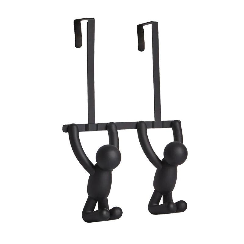 

Frosted coating door back Hook hanger household bedroom cute clothes hook round design creative punch-free clothes hook clothes