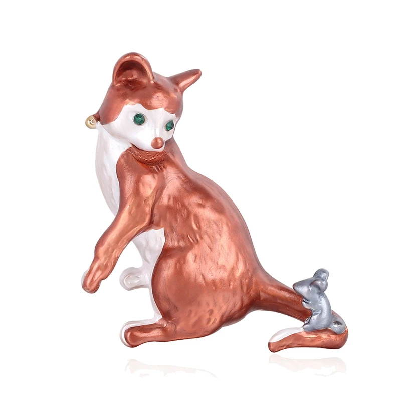 

Булавка для воротника в виде животного из сплава, значок для пальто, рубашки, модные украшения, аксессуары, высококлассная Милая брошь