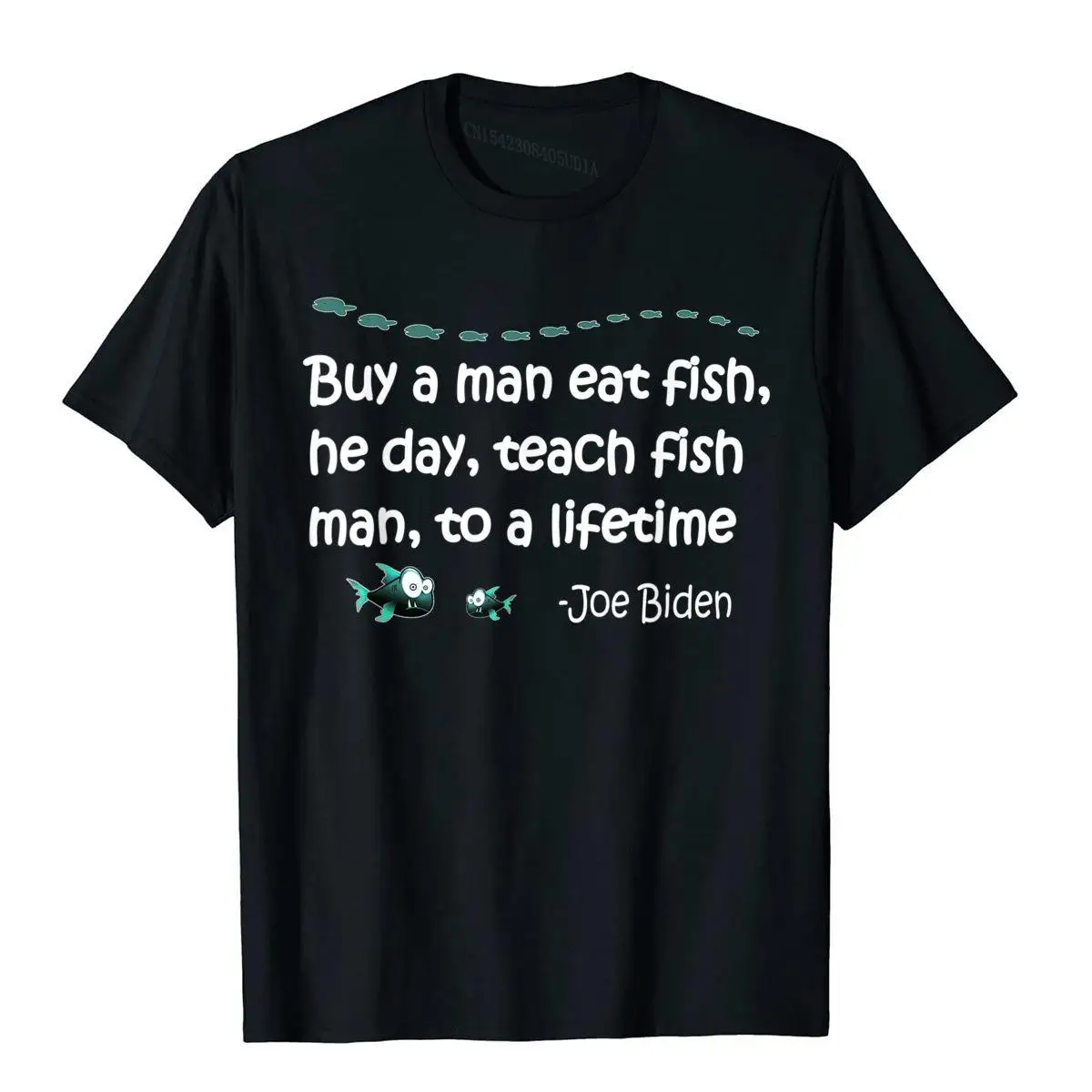 

Funny Anti Joe Biden Political Funny Sarcastic Fishing Idiot T-Shirt Printing Tops T Shirt For Men Cotton Top T-Shirts Print