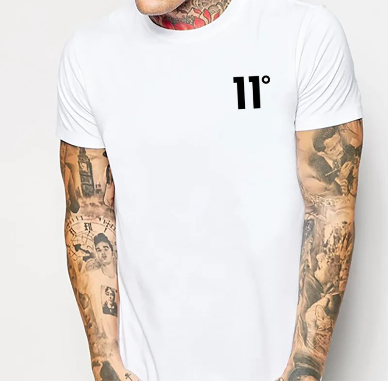 2020 Лето трансграничной футболки для мужчин новый 11 град с модным принтом