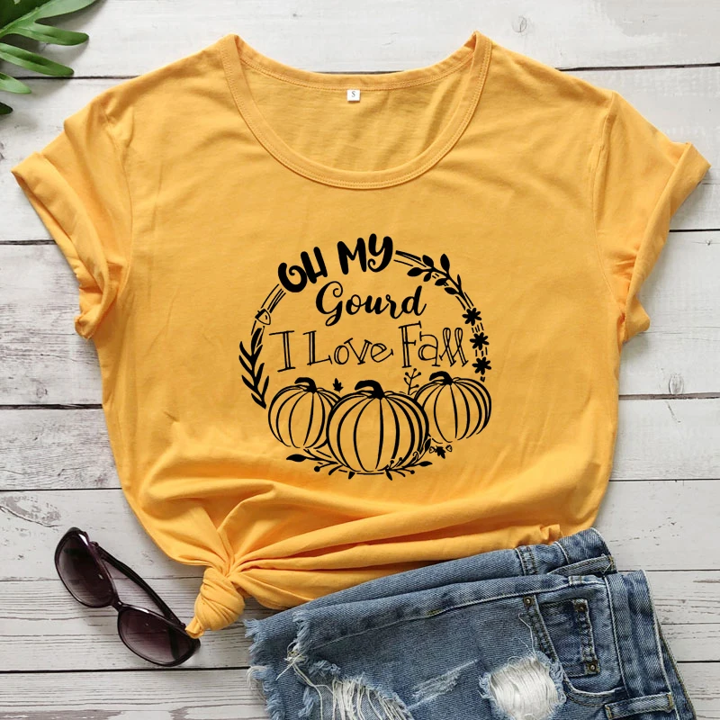 Мой Тыква Толстовка I Love Fall с Милая футболка для женщин осень Благодарения