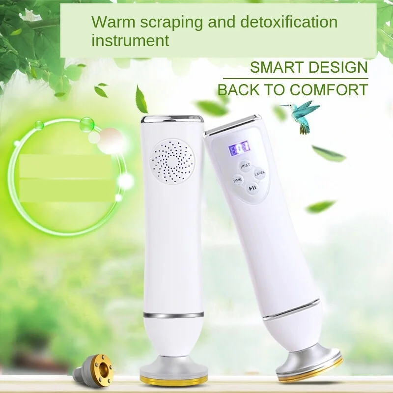 

Electric Gua Sha Scraping Meridian Massage Therapy Apparatus Cupping Vacuum Suction Cup Massager EMS Massage Heating Fat Burner