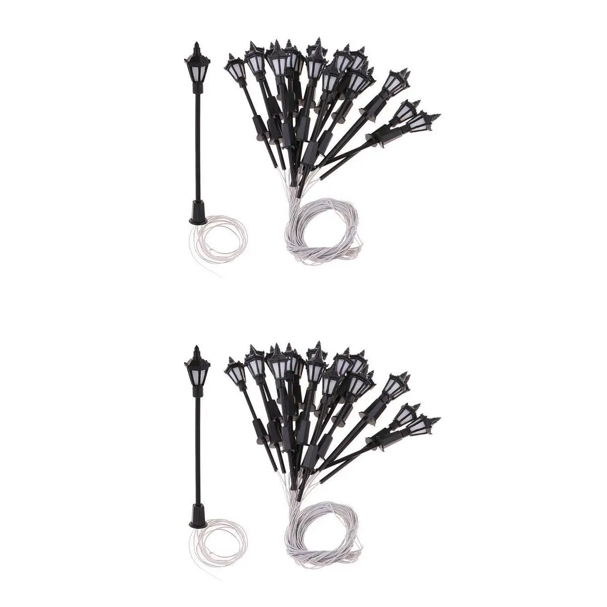 40 шт. светодиодный уличный фонарь в масштабе 1:100 масштаб 1:75|Наборы для сборки