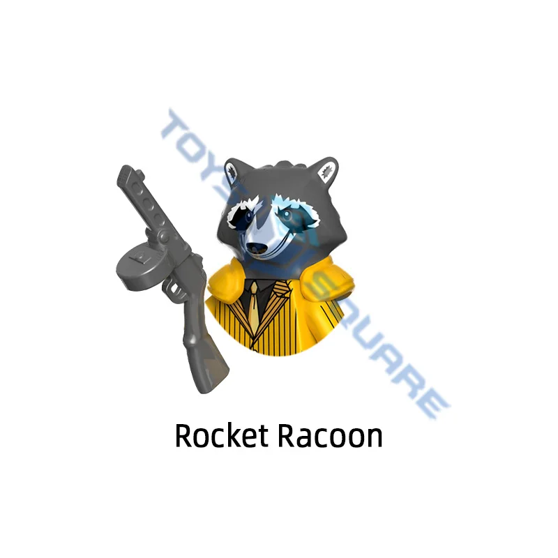 Конструктор игрушечный Росомаха Грут Рамон чудо-призрак Веном всадник девушка |