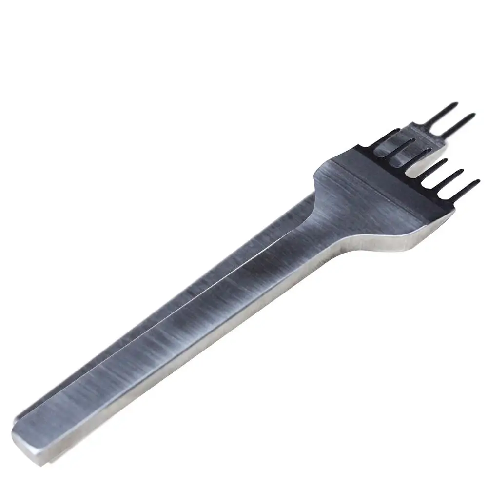 4Pcs 3/4/5/6mm Spacing Punch Tool For Leather Hole Punches Lacing Stitching Sewing DIY Craft Tools 1/2/4/6 Prong | Дом и сад
