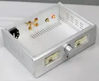 Двухканальный корпус усилителя мощности VU Meters DAC, предразмерный алюминиевый корпус для самостоятельной сборки с RCA ручкой, корпус Hi-Fi W260 H82 D193