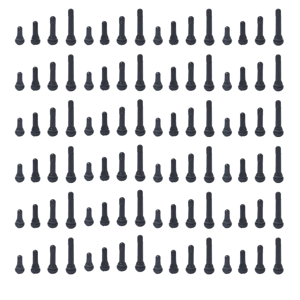 

96pcs/Lot (TR412+TR413+TR414+TR418) RUBBER TIRE VALVE STEM Replacement Kit