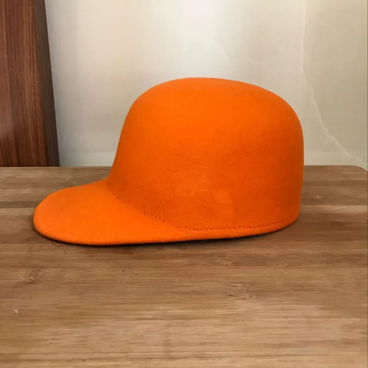 Шерстяная шапка для конного спорта розовая Кепка оранжевая бейсболка модная