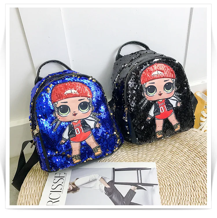 2019 женский рюкзак с блестками для девочек милый студентов Школьный Рюкзак Для
