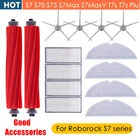 Hepa фильтр, боковая щетка, тряпки для швабры для Xiaomi Roborock S7 S70 S75 S7Max S7MaxV T7s, Roborock, запчасти для пылесосов, аксессуары