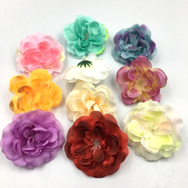 Искусственные цветочные головки для свадьбы домашние предметы интерьера венок