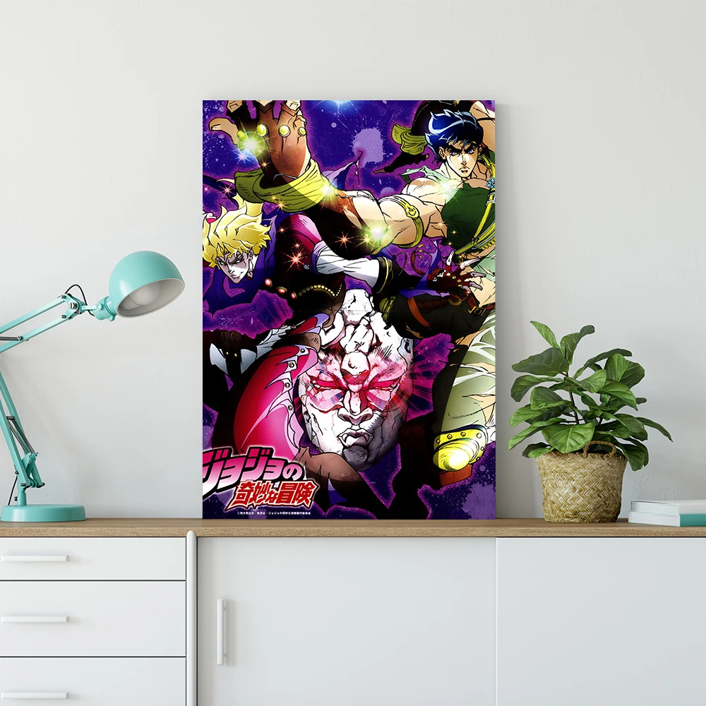 Настенная картина Jojo постер японское аниме японская манга невероятные