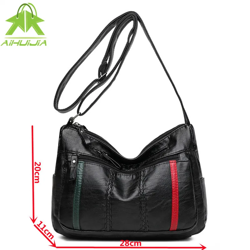 

Brand Luxury Women Handbag Designer Female Messenger Bag 2021 New High Quality Pu Leather Solid Color Shoulder Crossbody Bags