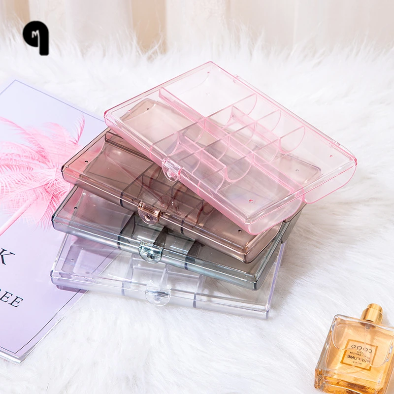 

QM New Jewelry Box 12/30/38 Grids Transparent Storage Compartment Container For Beads Earring Box for Jewelry Rectangle Box Case