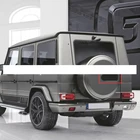 Черное углеродное волокно звезда B значок логотип для Mercedes AMG Brabus W463 G500 G550 G55 G63 автостайлинг запасная наклейка на крышку багажника