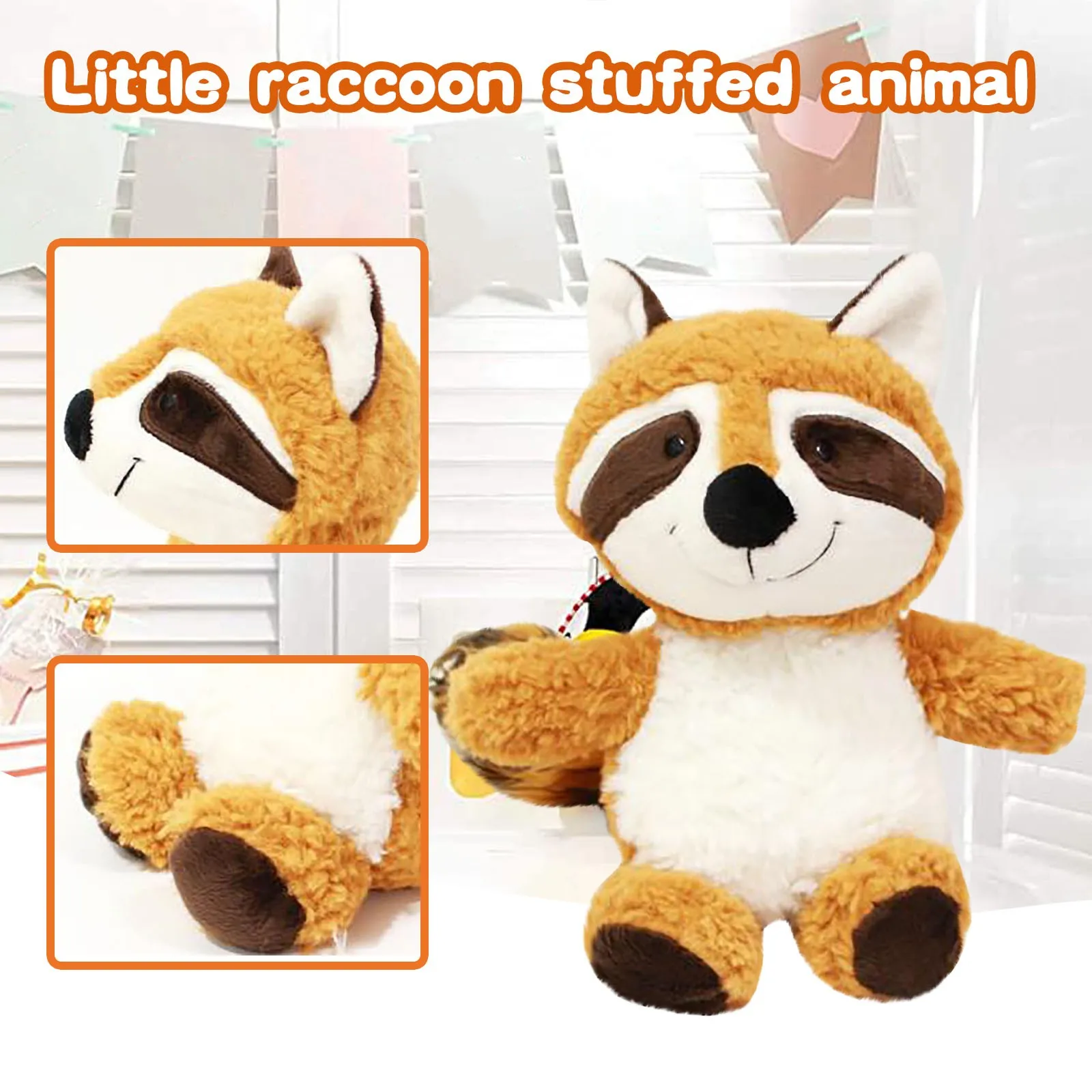 KawaiiRaccoon мягкая игрушка кукла Маленький Енот сопровождающая сон подушка