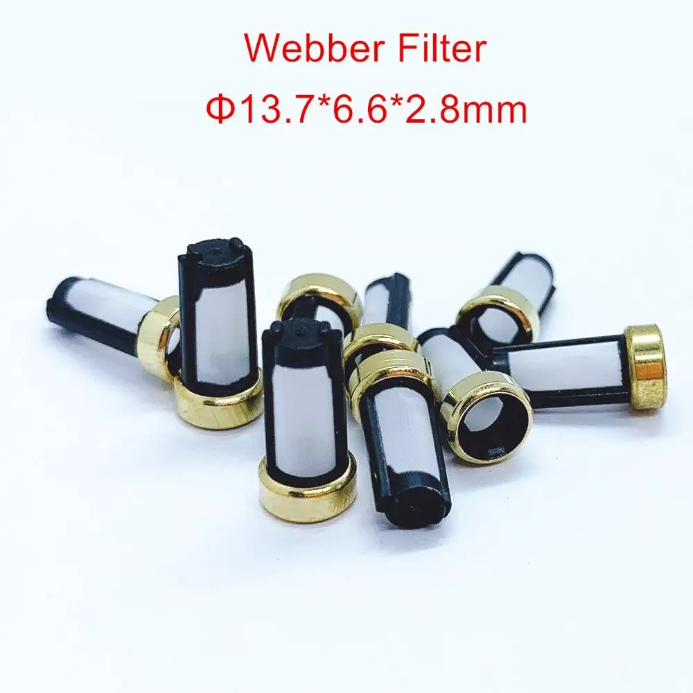 20 Pcs ASNU04C Webber Filter 13.7*6.6*2.8mm Top Feed Fuel Injector Micro Filter Repair Service Kits AY-F107