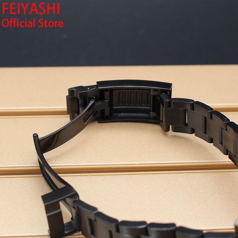 40mm Black Submariner Case Men's Watches Bracelet Watchband Parts For seiko nh35 nh36 miyota 8215 eta 2824 Movement 28.5mm Dial