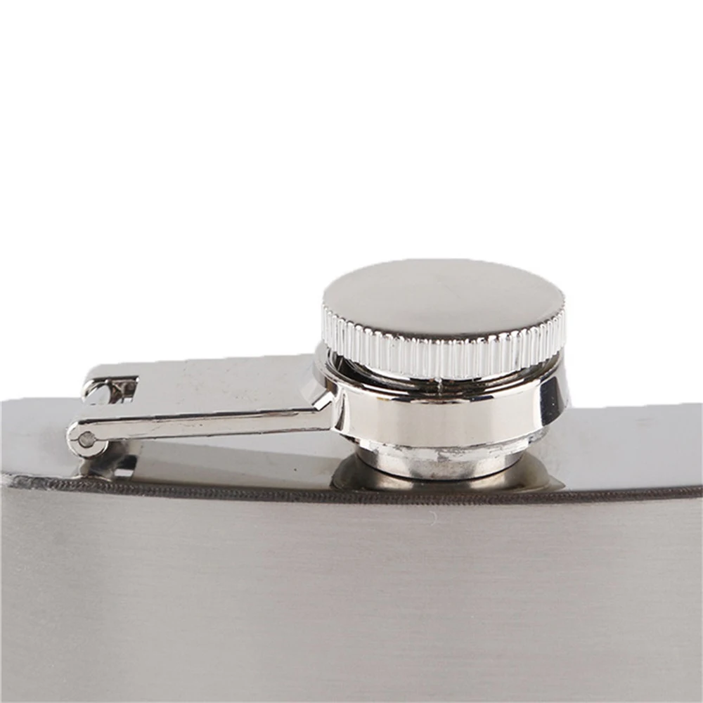 Портативная бутылка из нержавеющей стали фляжка с винтовой крышкой карманная