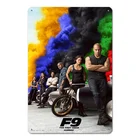 Металлический жестяной знак Форсаж 9, металлические плакаты, подвески, наклейки для рисования, плакаты для дома и кухни