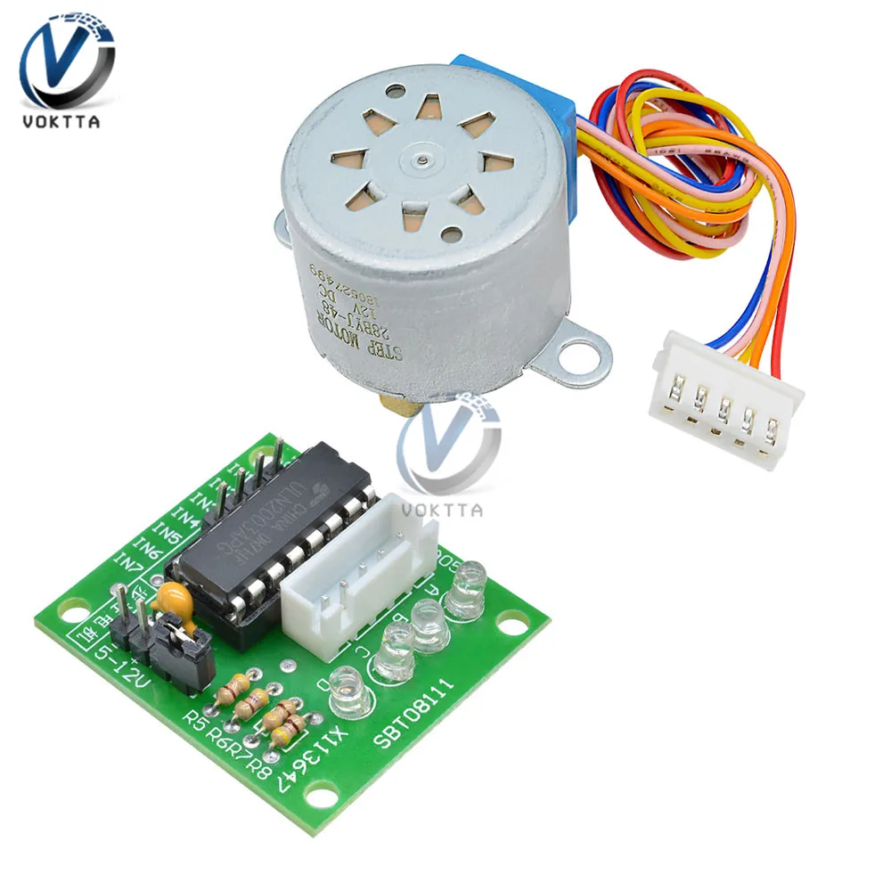 Модуль платы драйвера ULN2003 с редуктором 28BYJ 48 5 В/12 В для Arduino сделай сам|Шаговый