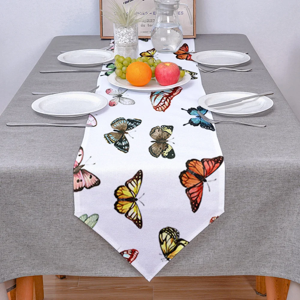 Современная скатерть с рисунком бабочки домашний декор свадебное украшение для