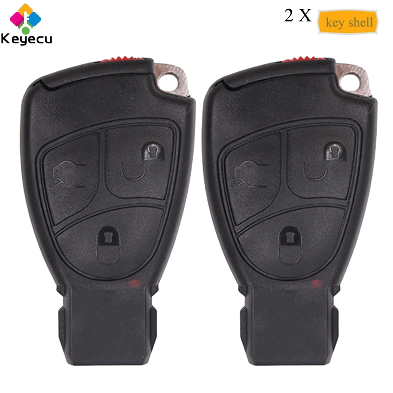 KEYECU пара замена Смарт пульт дистанционного управления Корпус ключа с 3 кнопками