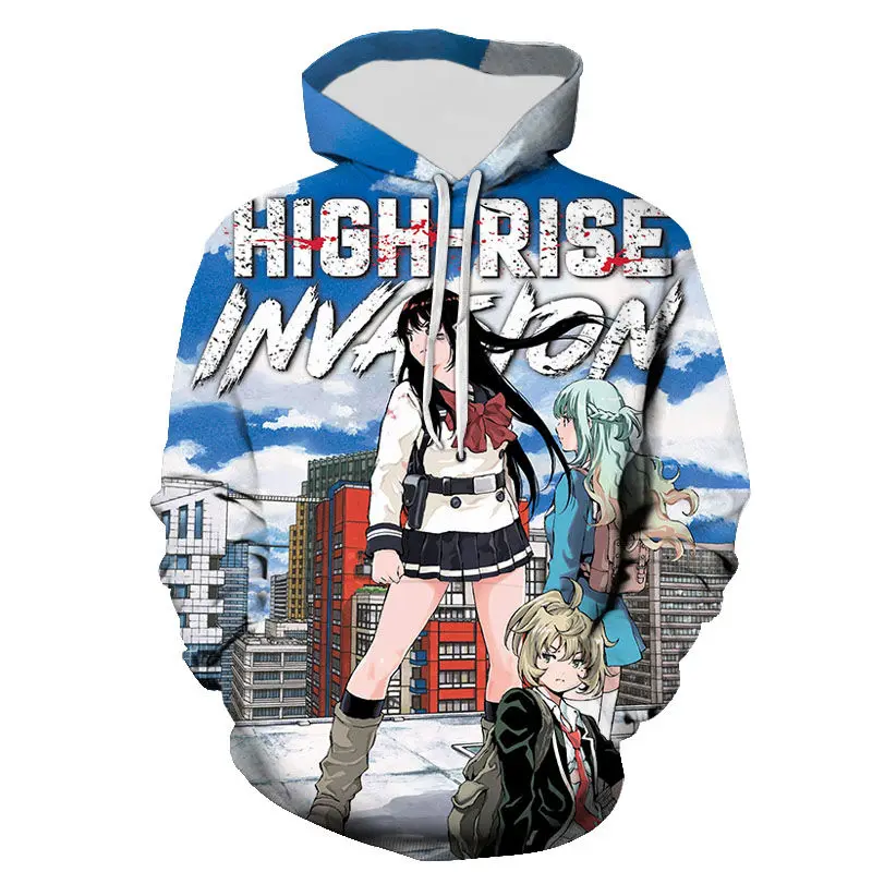 

Spring And Fall Hoodies Casual Men Women Children Fashion High Rise Invasion Sweatshirt 3D Printed Streetwear Boy Girl Kids Coat