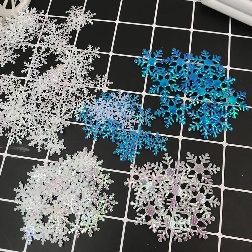 300 шт. рождественские поддельные снежинки DIY Свадьба новогодвечерние елка