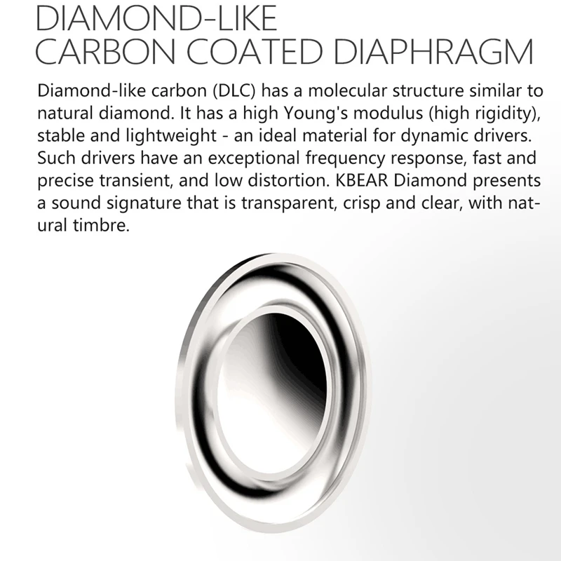 KBEAR с украшением искусственными бриллиантами наушники для мобильного телефона