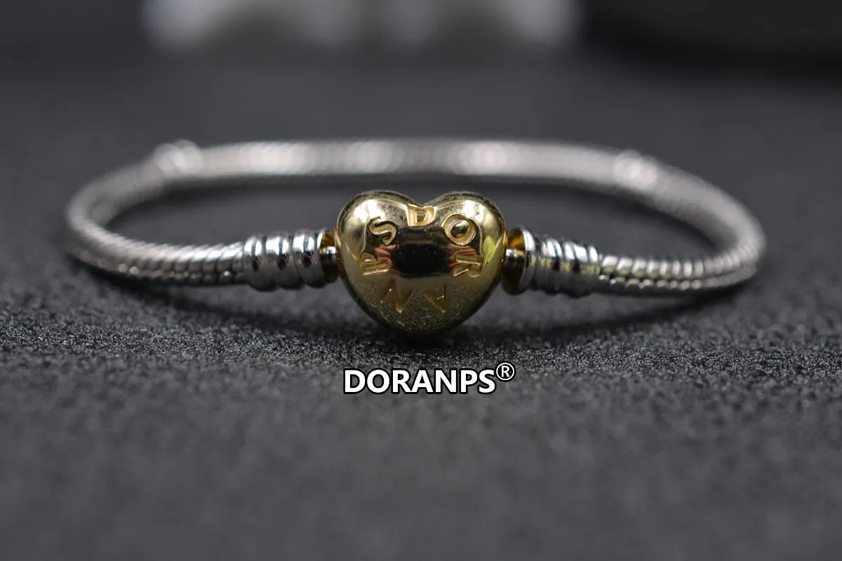 Брендовая бижутерия DORANPS 925 оригинальные бусины шармы браслеты для женщин Шарм