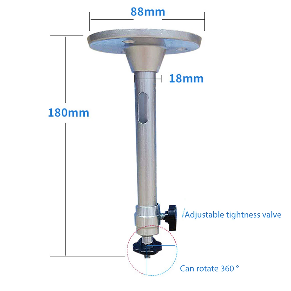 

Projector Ceiling Mount 360 Degrees Rotating Wall Mount Bracket Household Aluminum Alloy Universal Projector Hanging Shelf