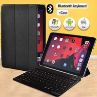 tablet case for apple ipad 7th 8th gen 10 2air 3 10 5ipad pro 10 5 pu leather smart stand cover case bluetooth keyboard