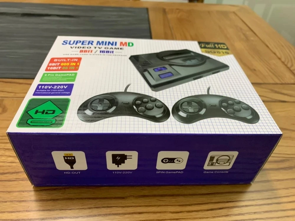 10 шт мини игровой консоли SEGA Ретро Классический ТВ двойной контроллер бесплатная
