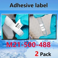 2 pack bmp21 plus m21 500 488high adhesion polyester label ribbon 12 7mmx6 4m for bmp21 plus id pal labpal label maker labeling