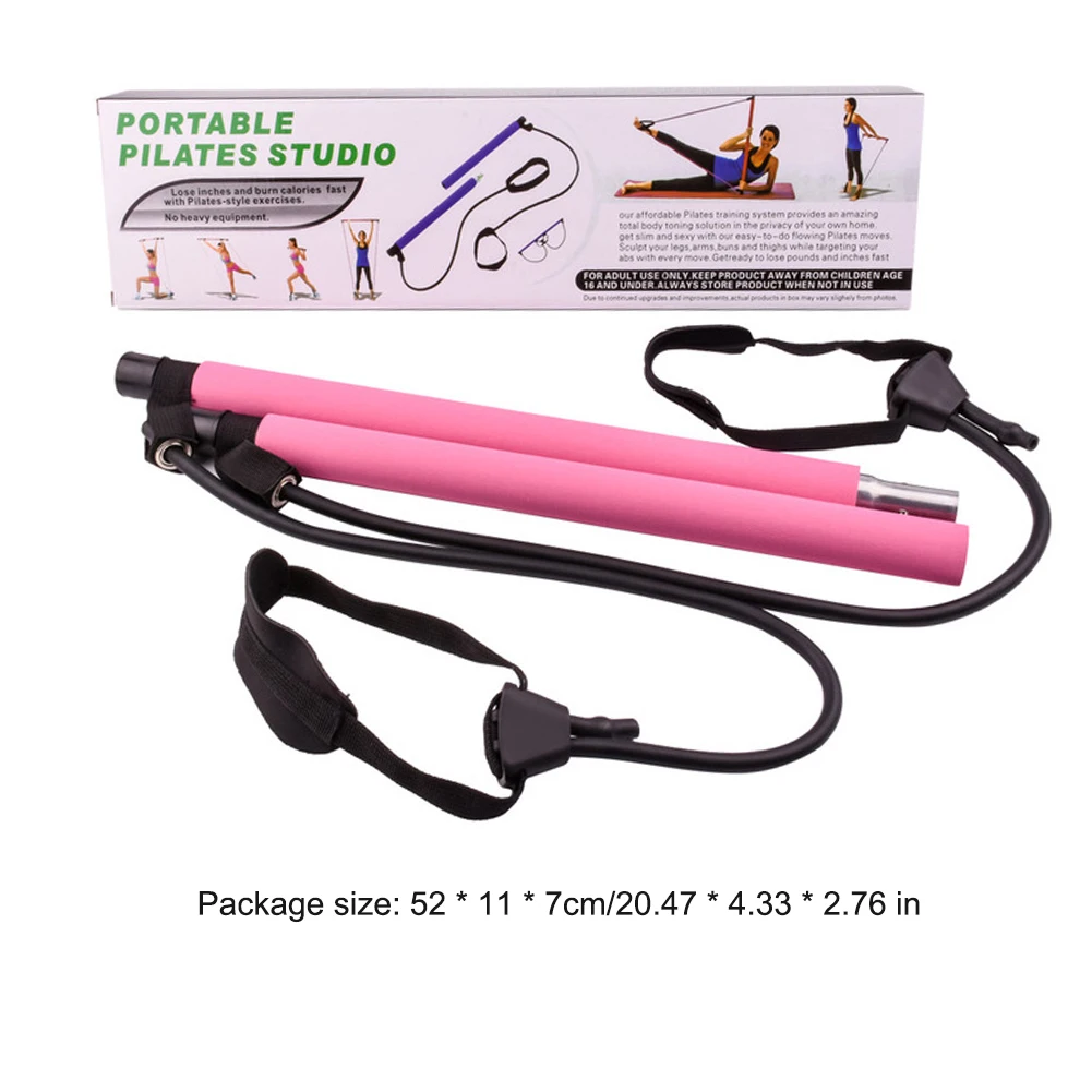 

Pilates Exercise Resistance Band Gym Adjustable Fitness Sports Pilates Resistance Bands Body Building Puller Yoga Rope Equipment