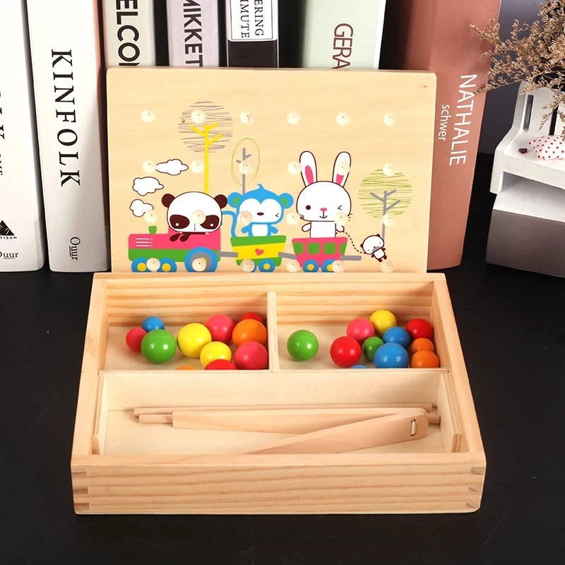 

NEW Wooden Toys for Children Kids Montessori Educational Ball Beads Board Game Fine Motor Skills Educational Toys Gifts