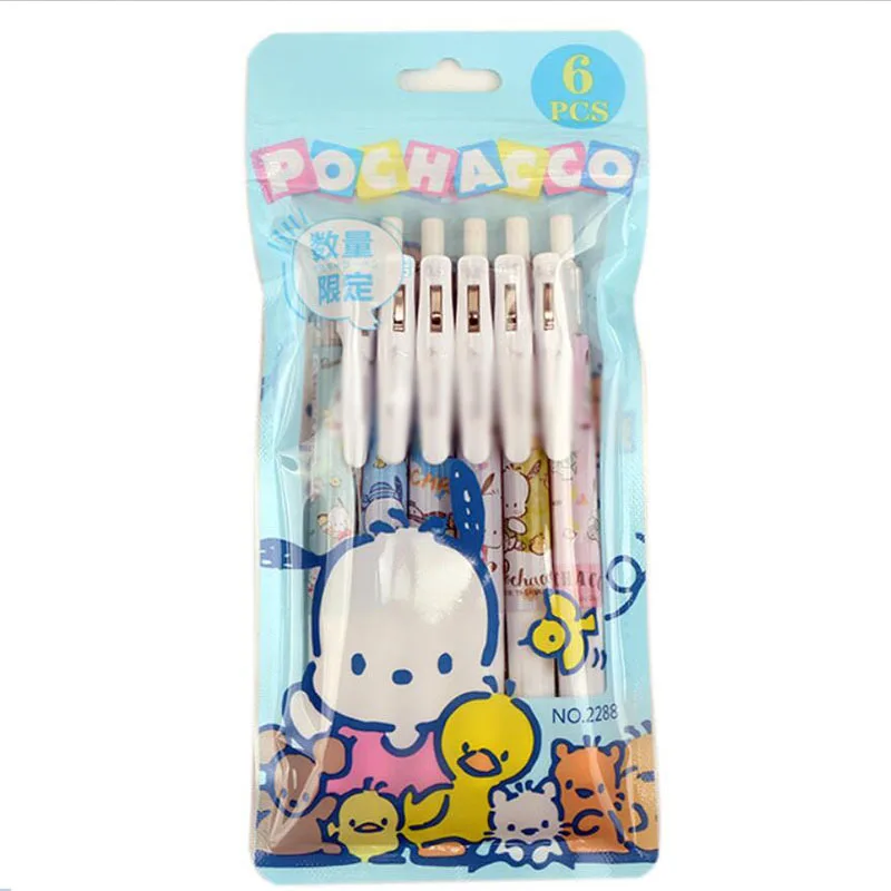 

36 pcs/lot Creative Dog Press Gel Pen Cute 0.5mm black Ink Neutral Pens Promotional Gift Office School Supplies