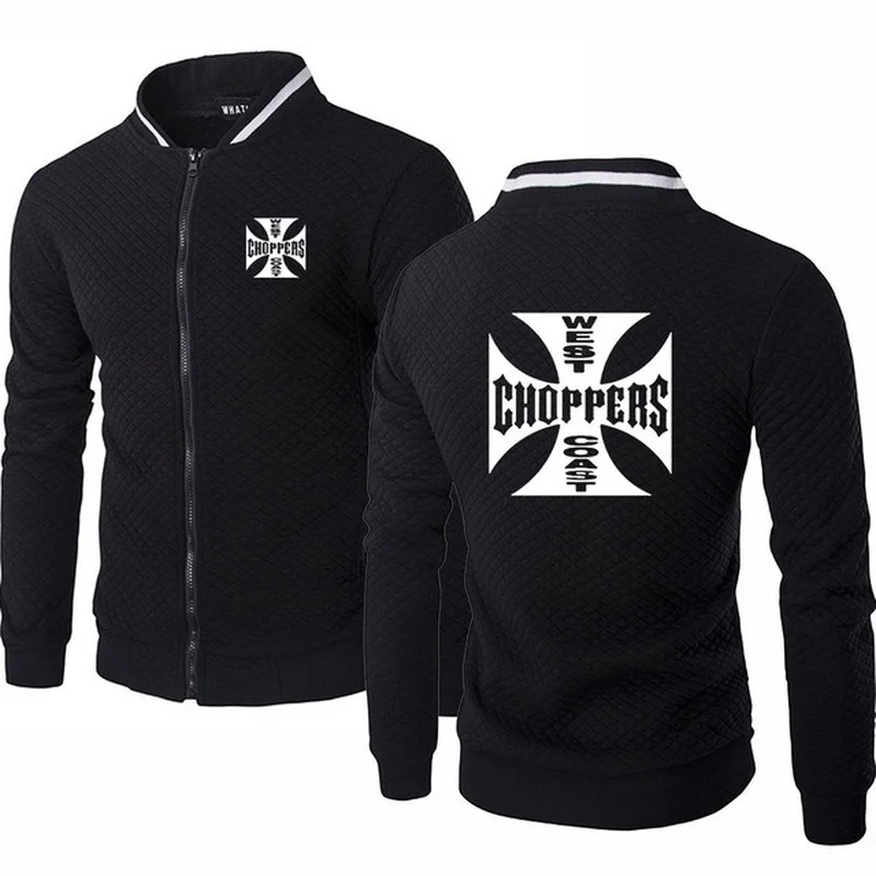 

2021 NEW Jacket Men Anime for Mustang West Coast Choppers Sweatshirt High Quality Cotton Men's baseball jacket Sweatshirts