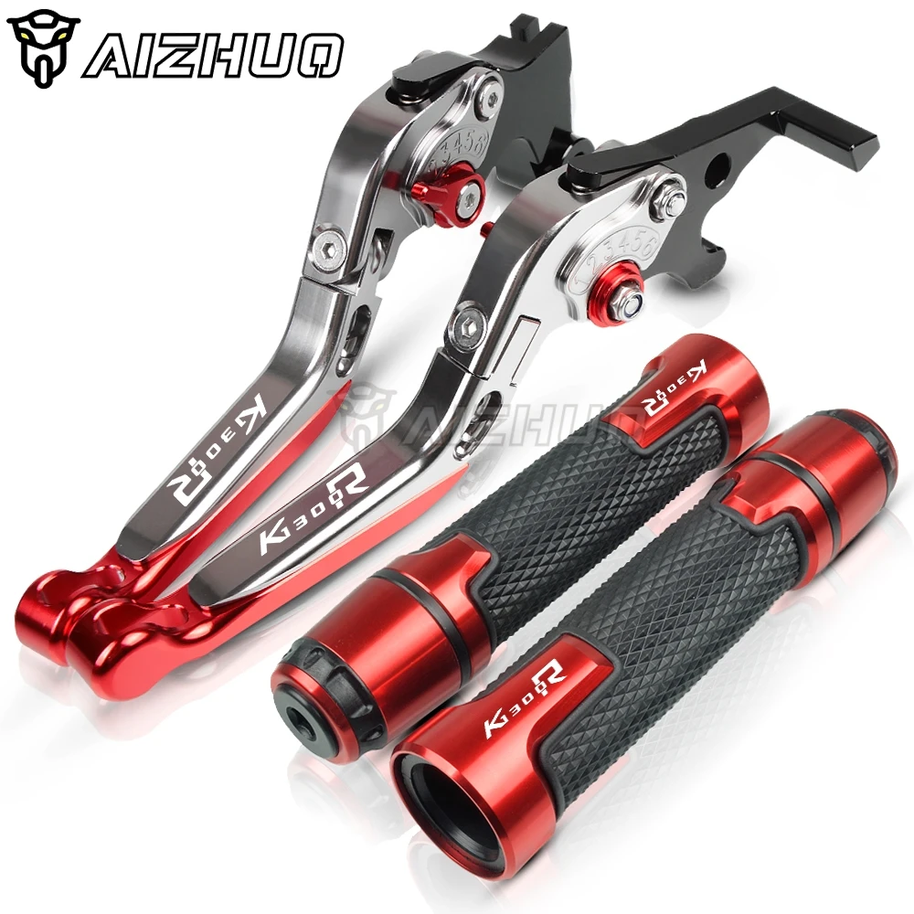 

Motorcycle Clutch Brake Levers & Grips Handle Grips End Set For BMW K1300 R K1300R 2009-2015 2014 2013 2012