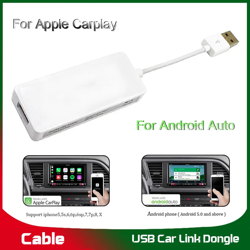 Adapter USB module smart car link for carplay message function Android siri voice control Hands-free touch | Автомобили и
